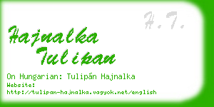 hajnalka tulipan business card